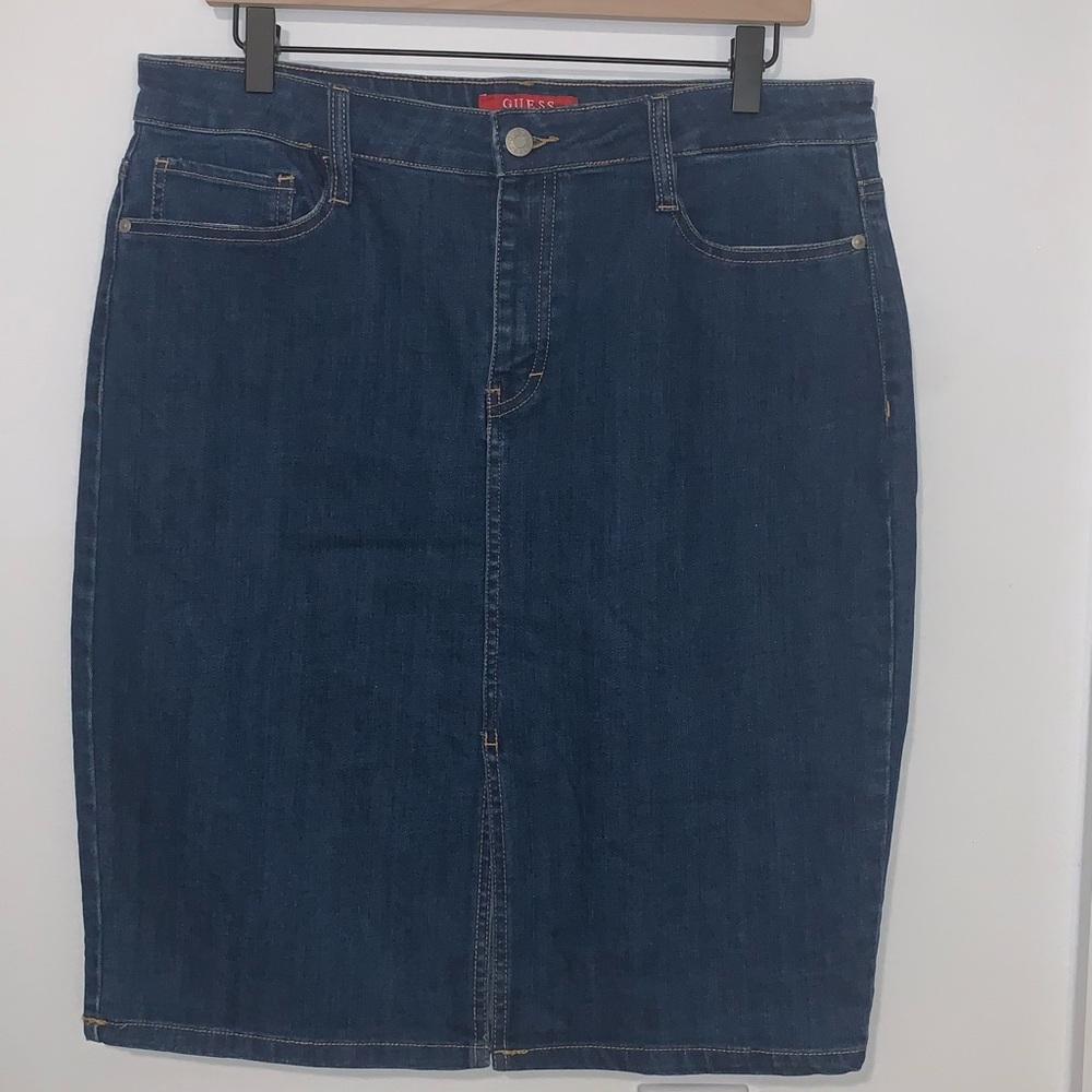 Guess Dark Blue Denim Skirt